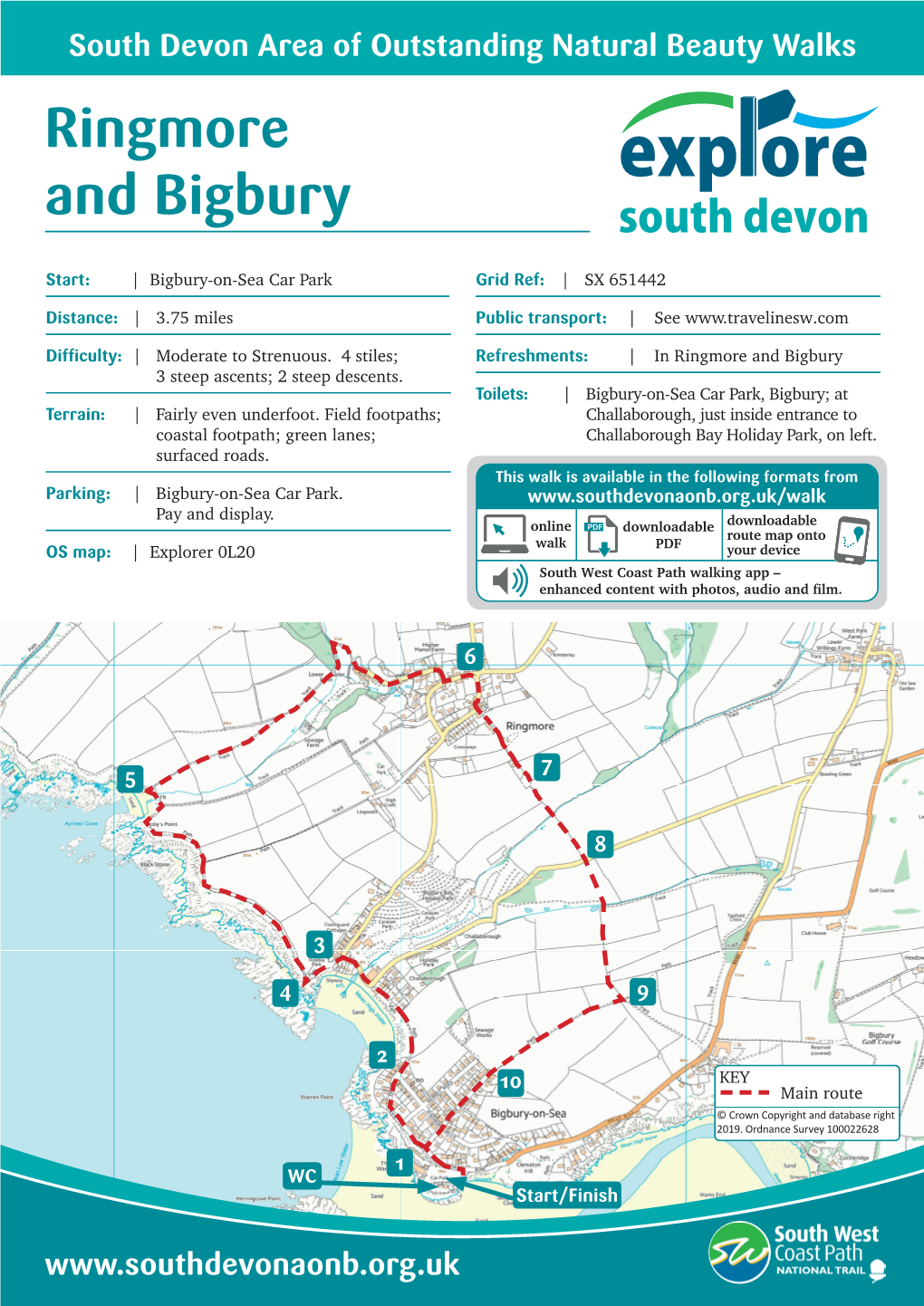 Ringmore and Bigbury Walk Printable