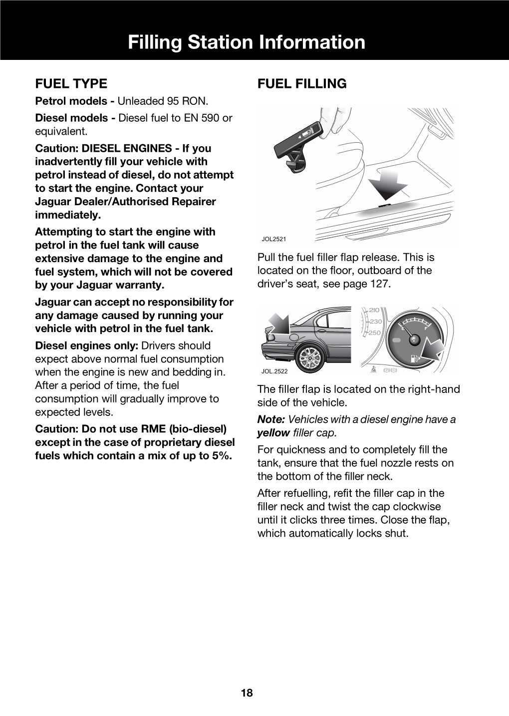 Filling Station Information