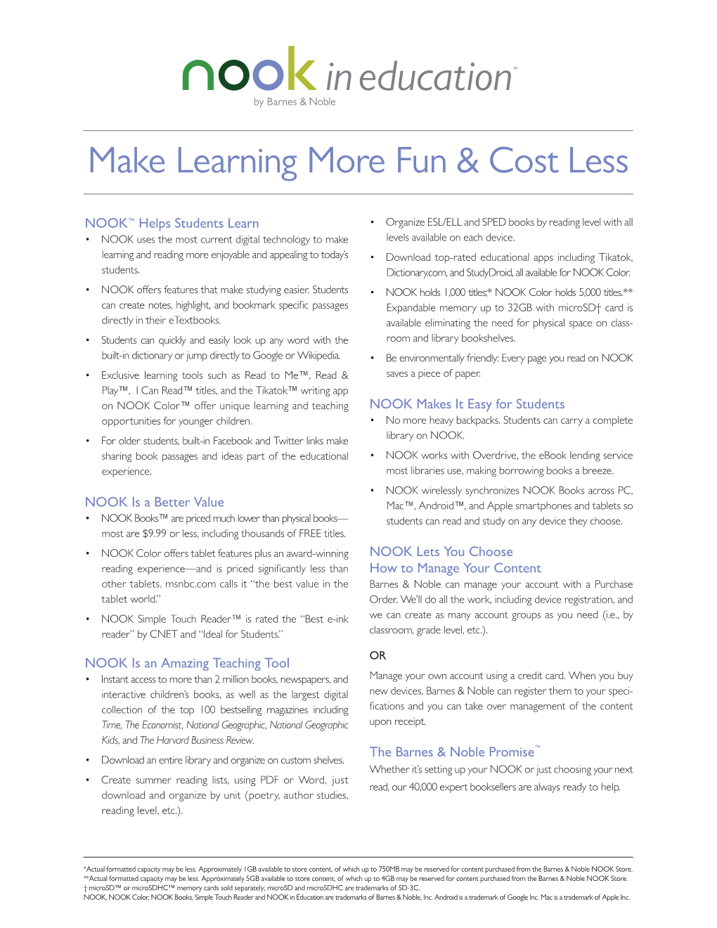 Make Learning More Fun & Cost Less