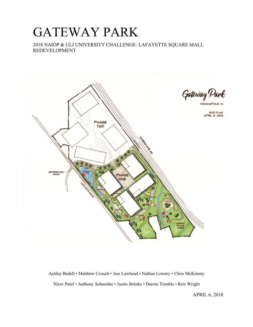 Gateway Park 2018 Naiop & Uli University Challenge: Lafayette Square Mall Redevelopment