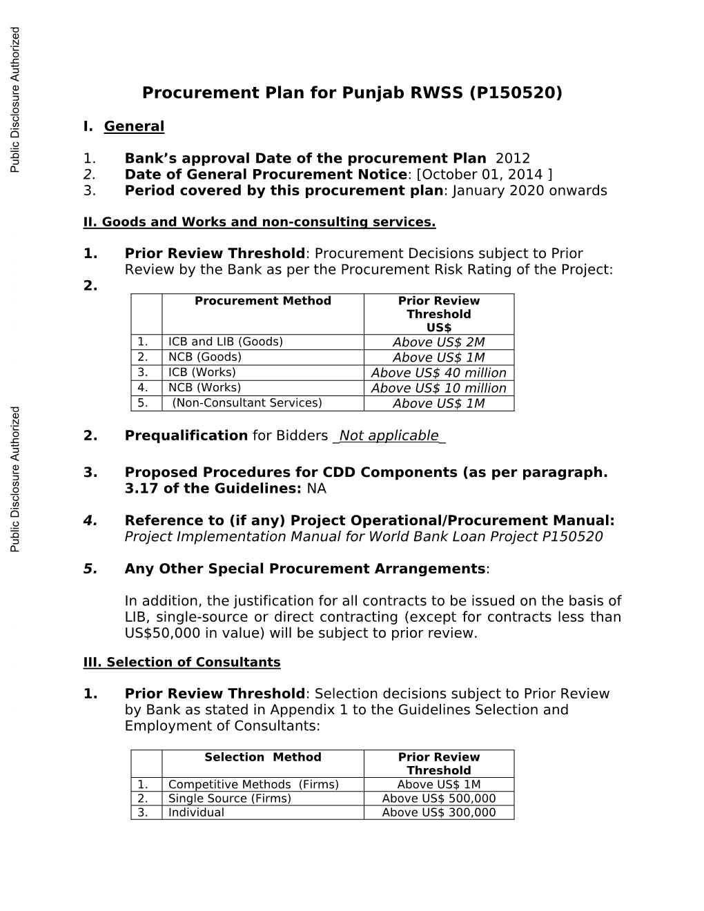 World Bank Document