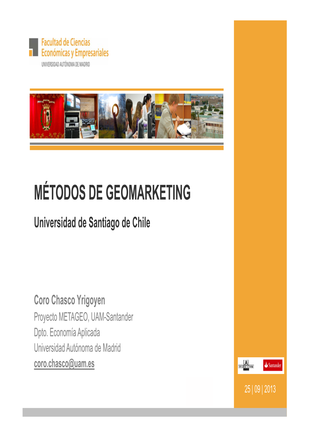 GEOMARKETING Universidad De Santiago De Chile