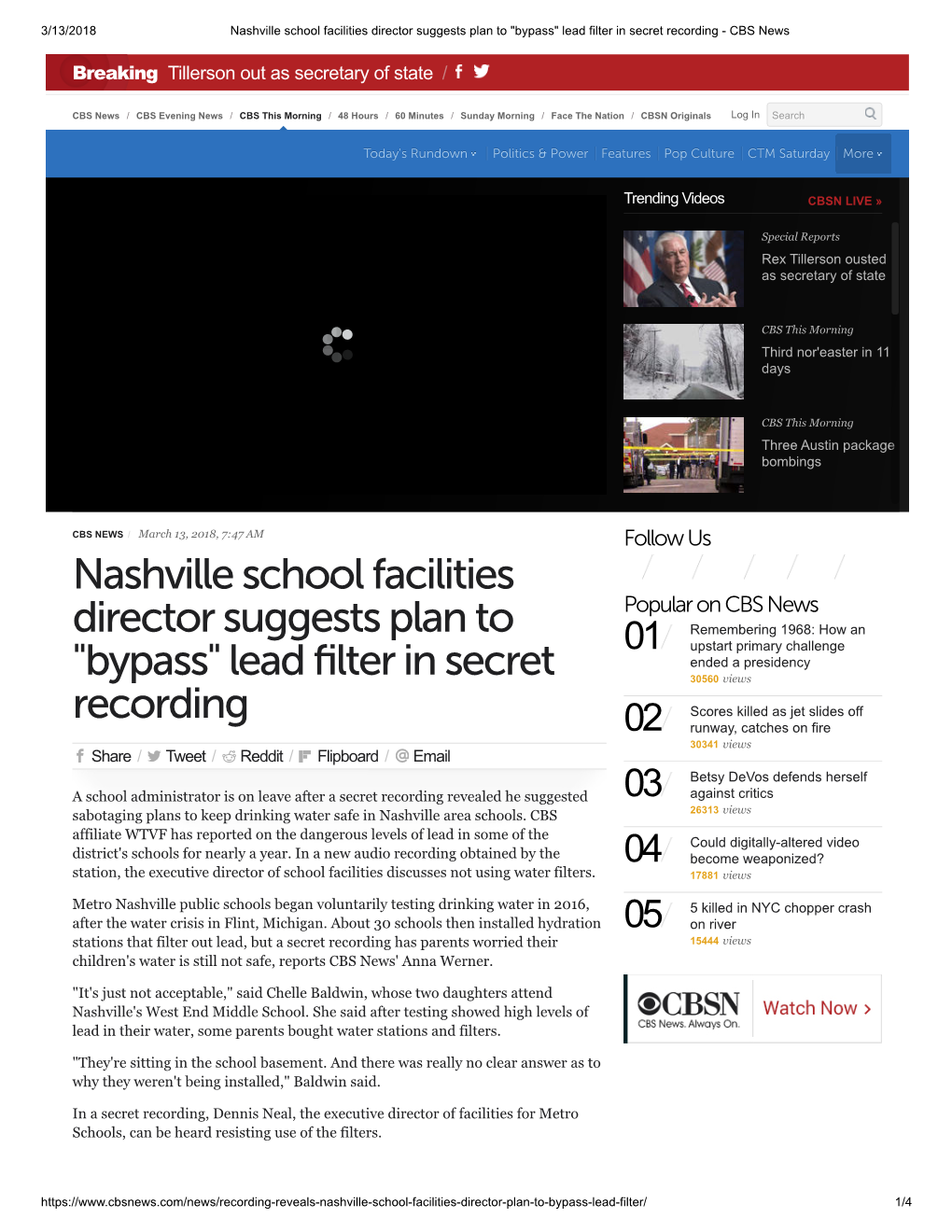 Nashville School Facilities Director Suggests Plan to 