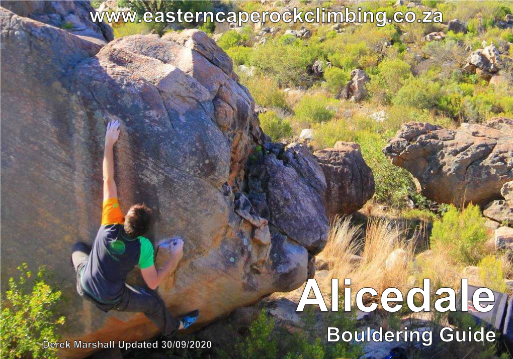 Alicedale PDF Boulder Guide