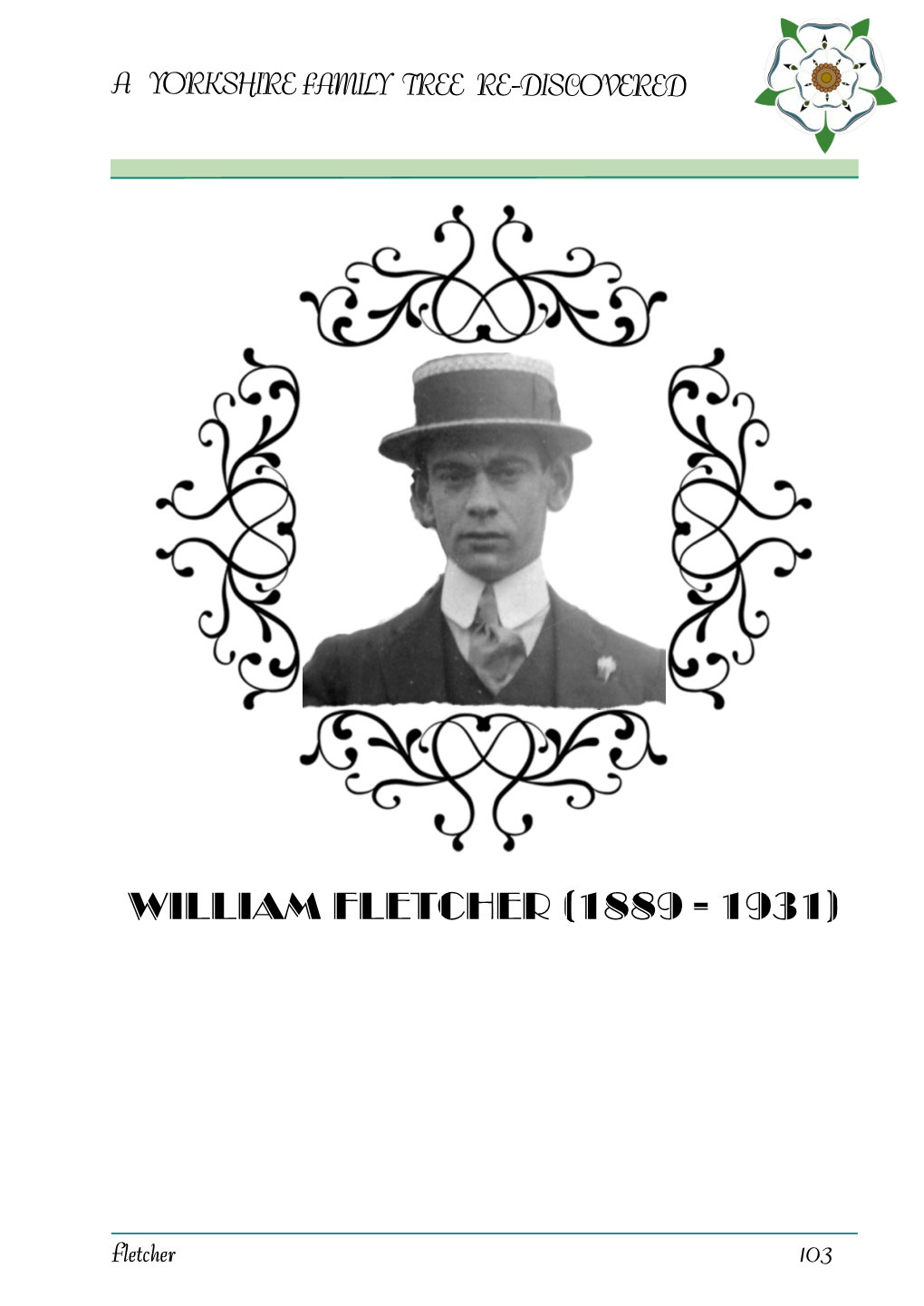 William Fletcher (1889 - 1931) Fletcher Surname
