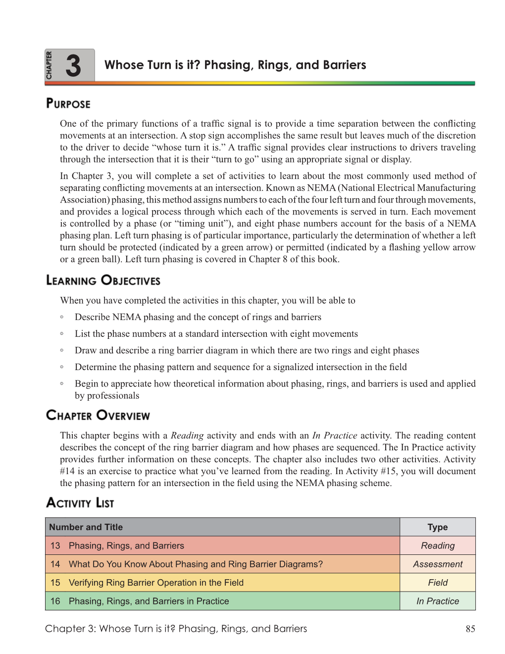 3 Whose Turn Is It? Phasing, Rings, and Barriers