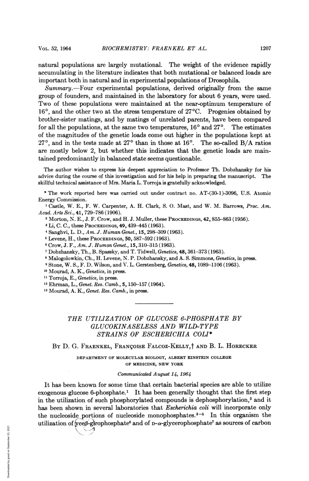 Utilization Ofsyce8-G)Rophosphate6 and of D-A-Glycerophosphate7 As