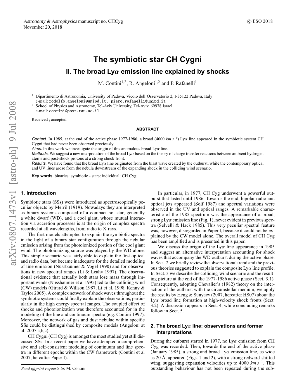 The Symbiotic Star CH Cygni. II. the Broad Ly Alpha Emission Line