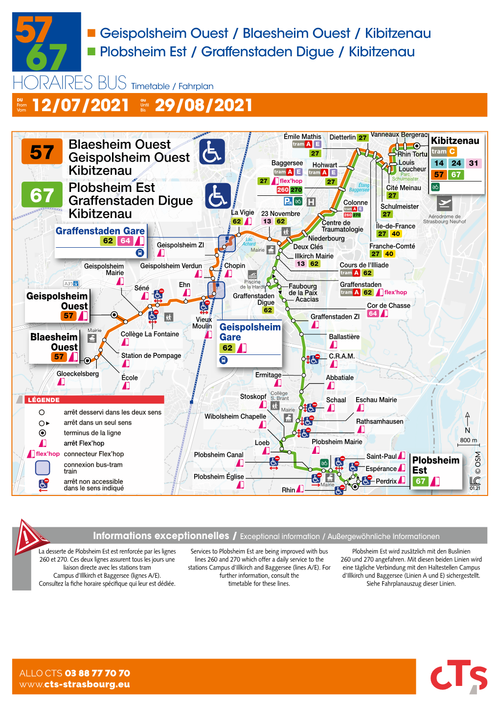 Horaires Lignes 57-67