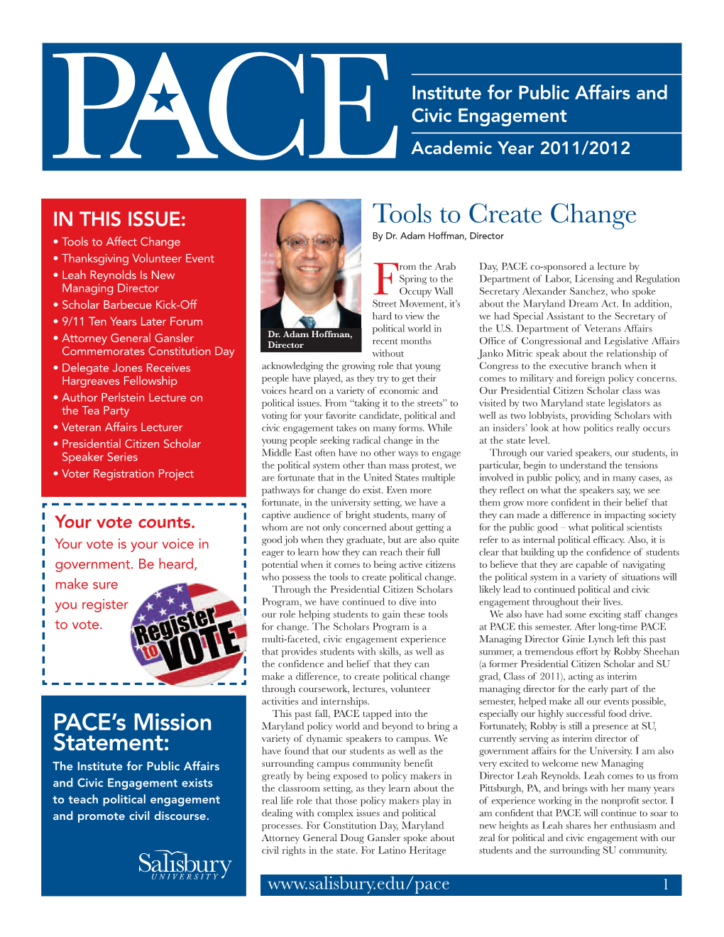 PACE Newsletter Academic Year 2011/2012