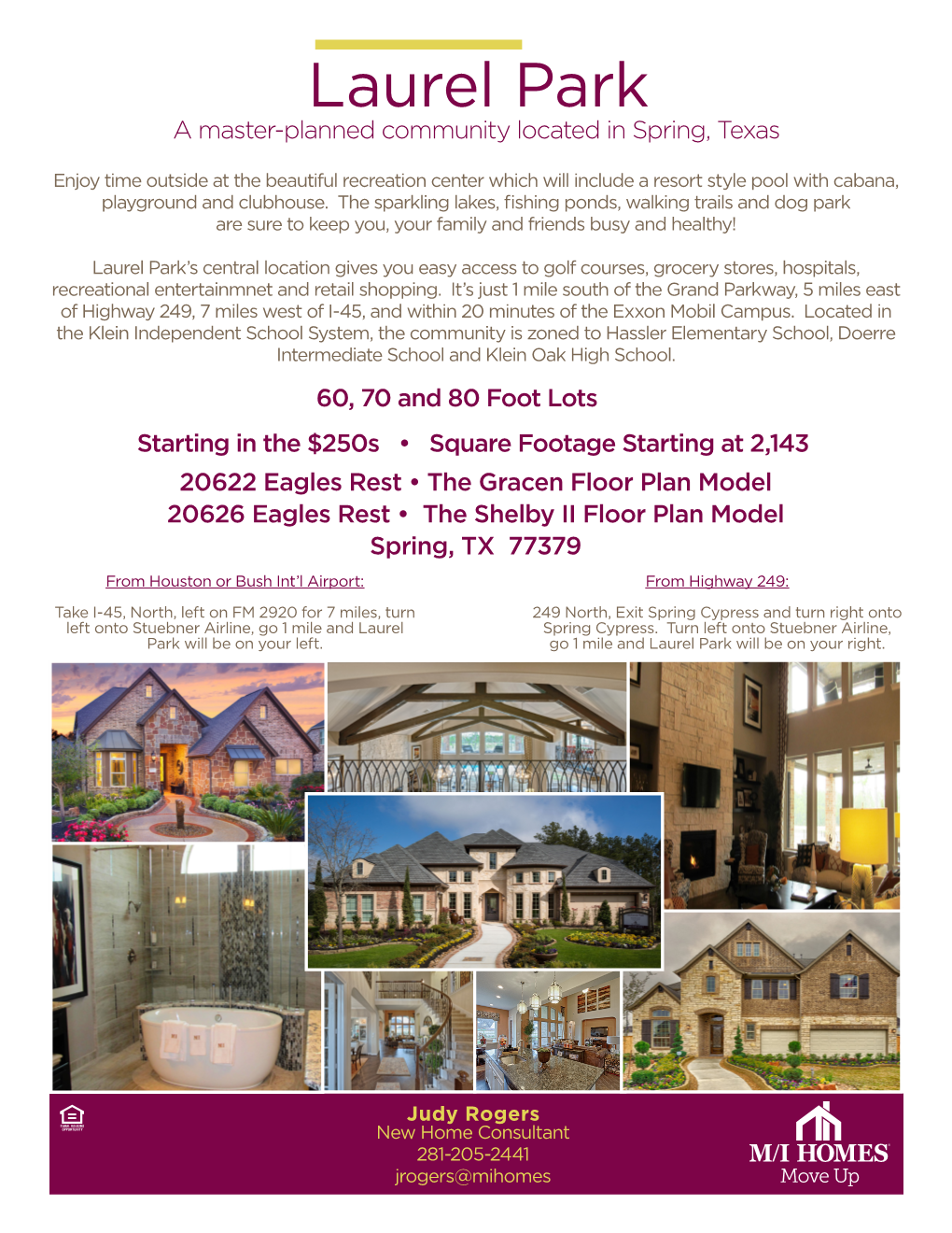 Laurel Park a Master-Planned Community Located in Spring, Texas