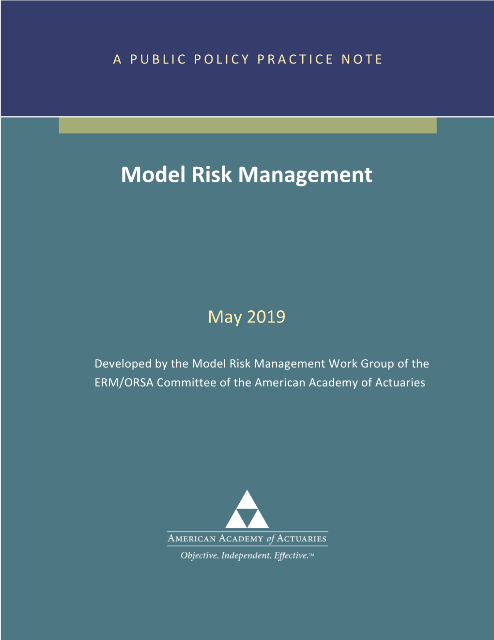 Model Risk Management