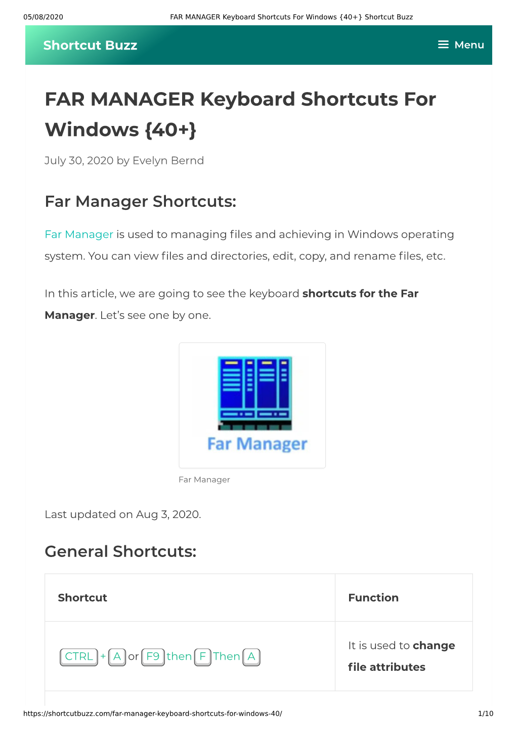 FAR MANAGER Keyboard Shortcuts for Windows {40+} Shortcut Buzz