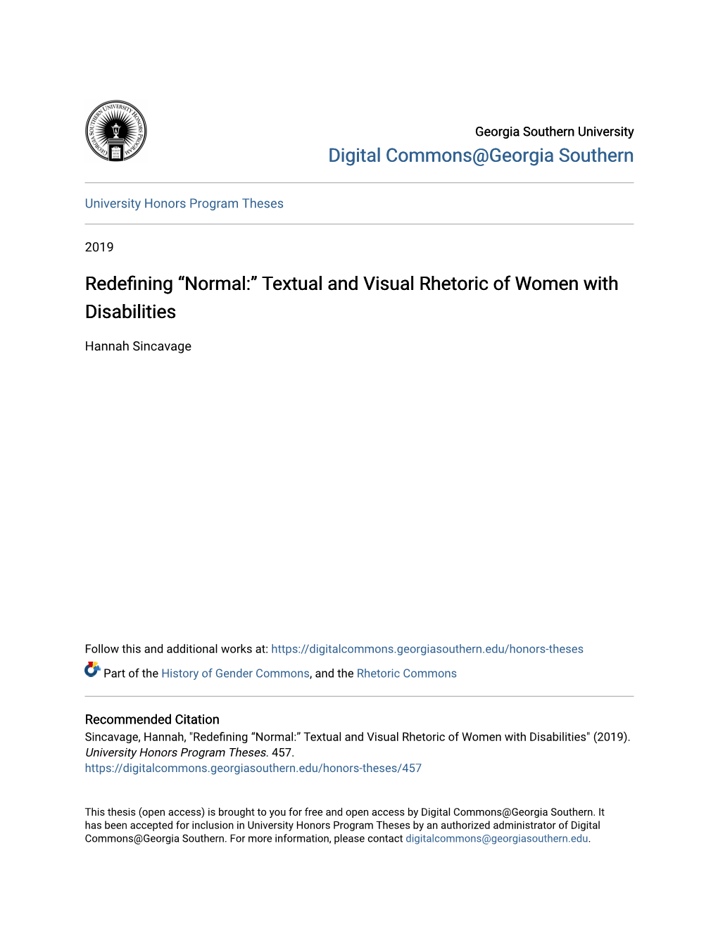 Textual and Visual Rhetoric of Women with Disabilities