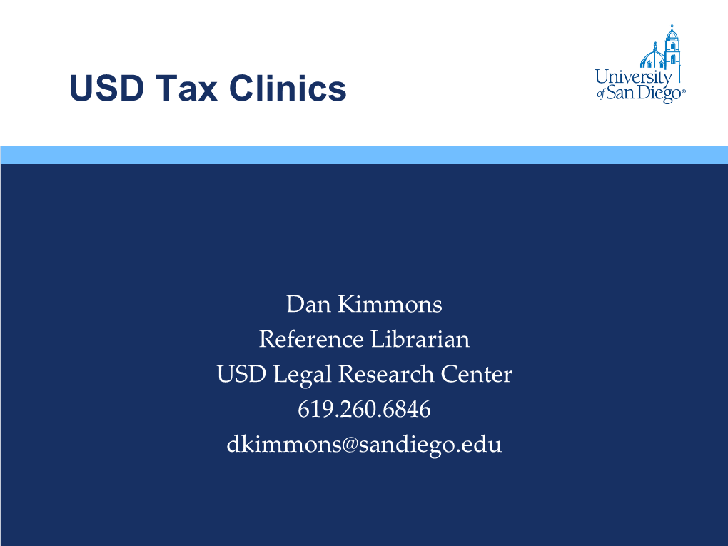 State and Federal Tax Clinics