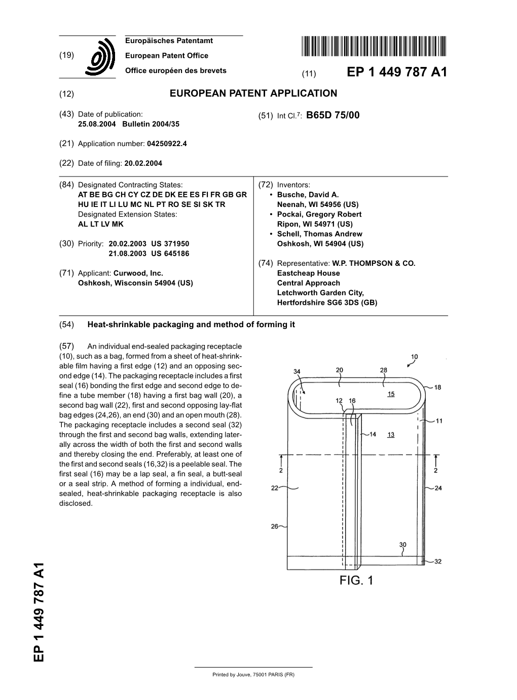 Heat-Shrinkable Packaging and Method of Forming It