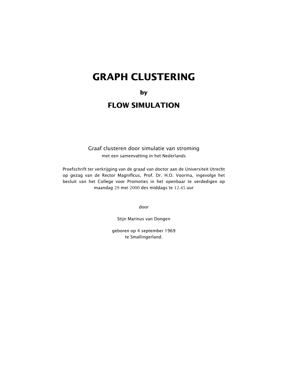 Graph Clustering