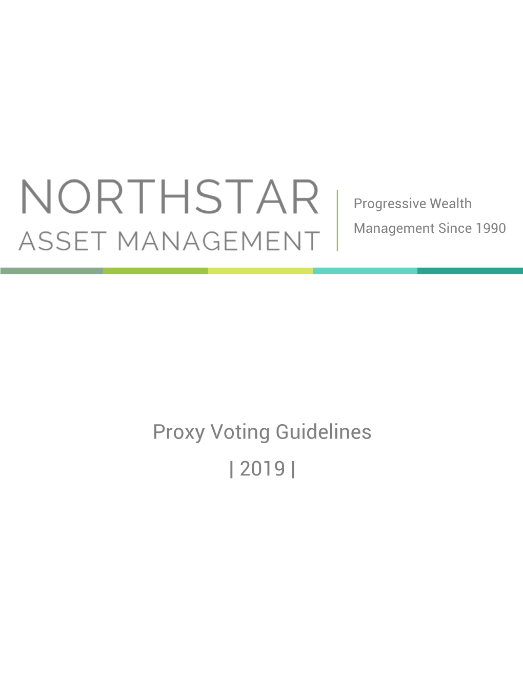 Proxy Voting Guidelines | 2019 |