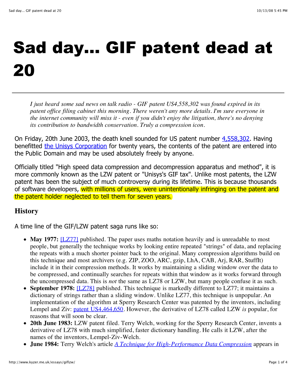 Sad Day... GIF Patent Dead at 20 10/13/08 5:45 PM