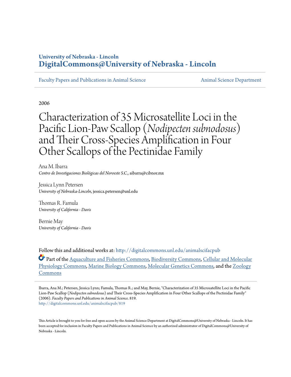 <I>Nodipecten Subnodosus</I>