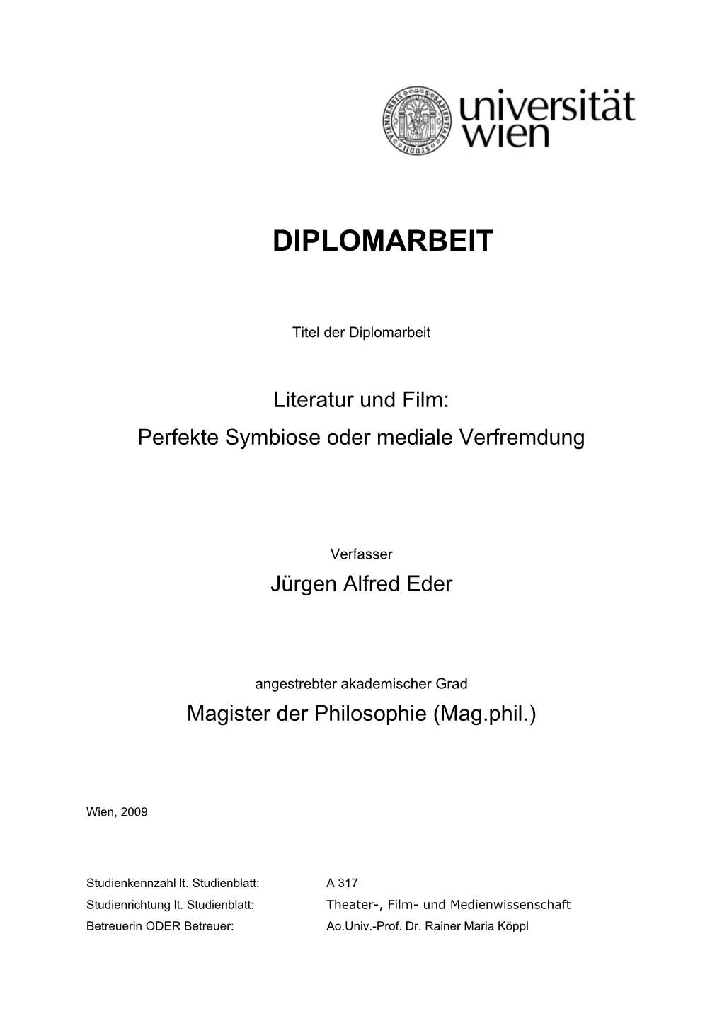 Diplomarbeit