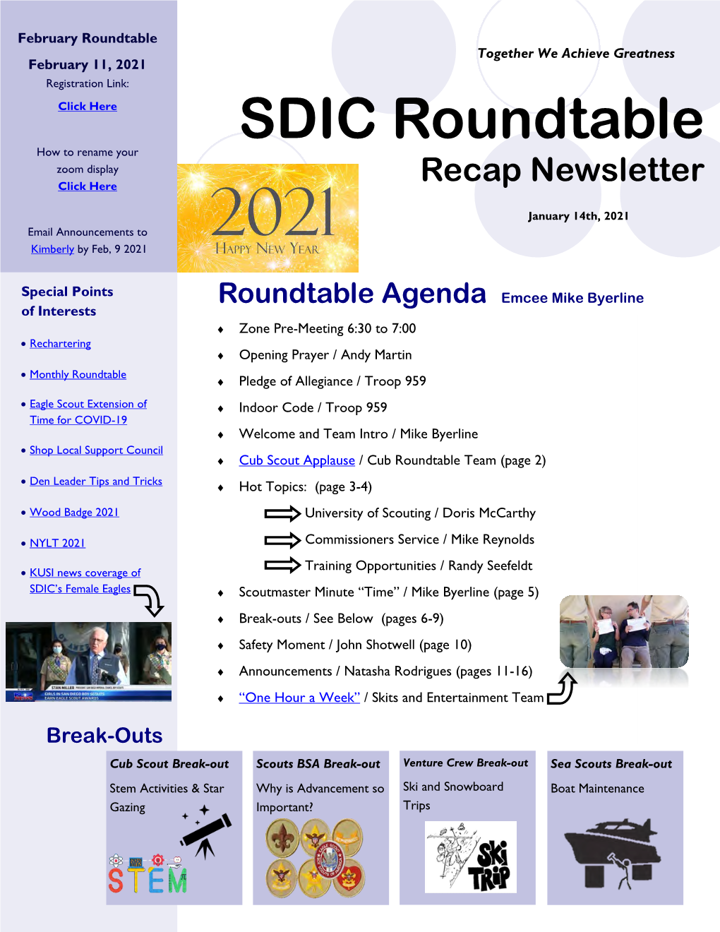 SDIC Roundtable How to Rename Your Zoom Display Recap Newsletter Click Here