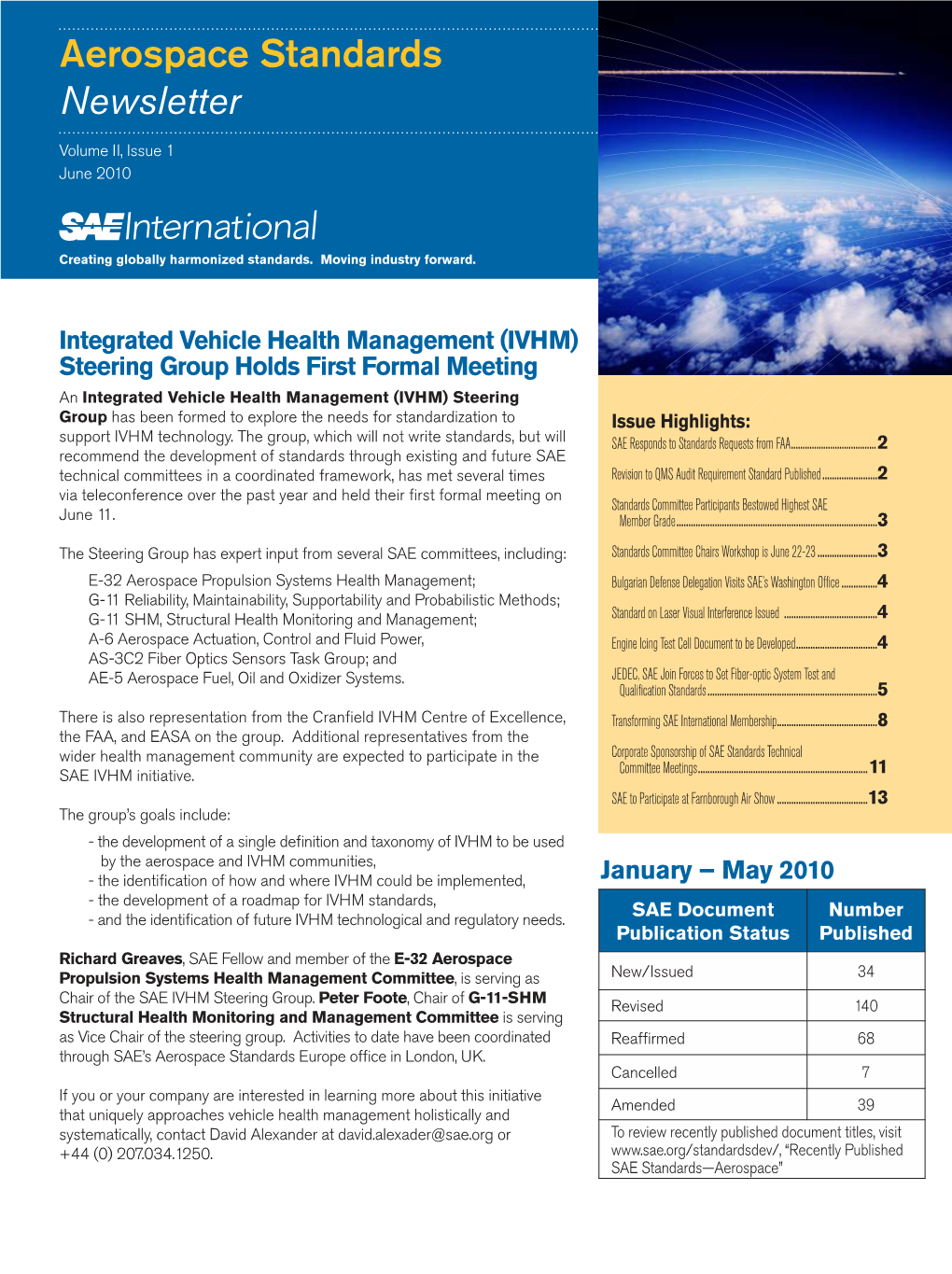 Aerospace Standards Newsletter