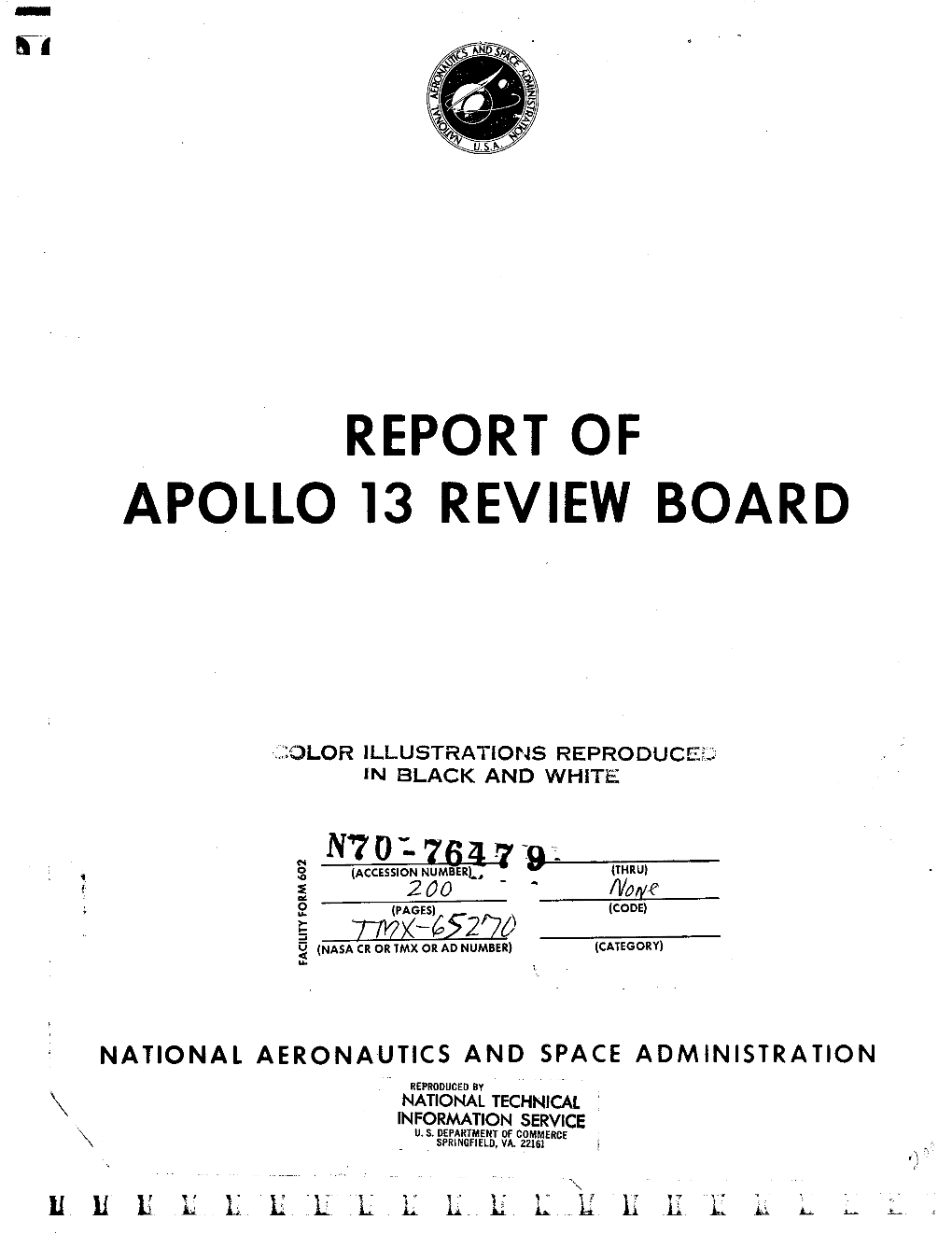 Report of Apollo 13 Review Board