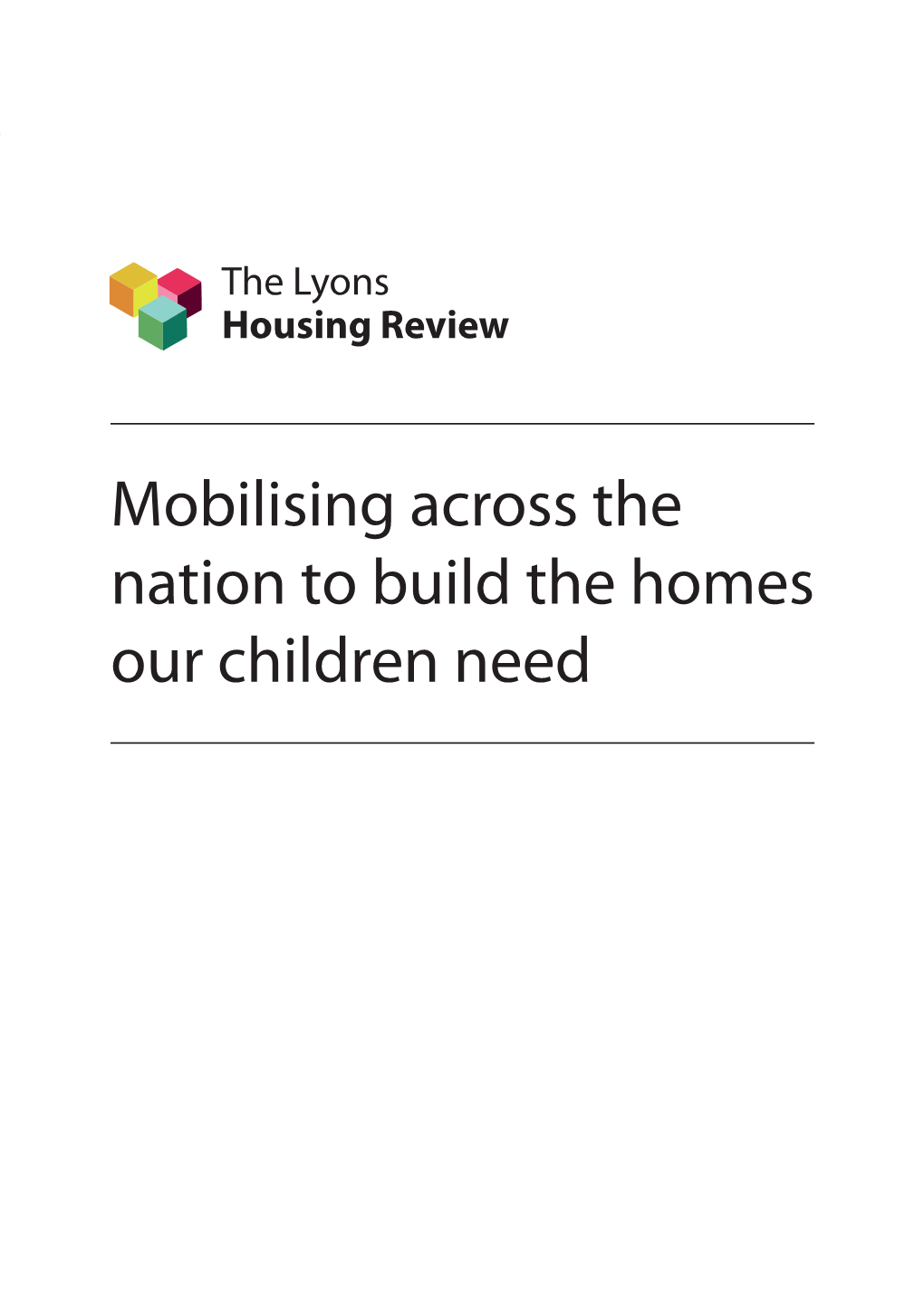 The Lyons Housing Review