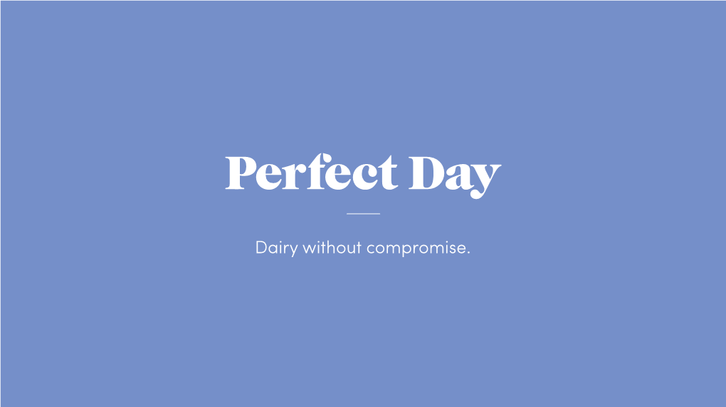 Dairy Without Compromise