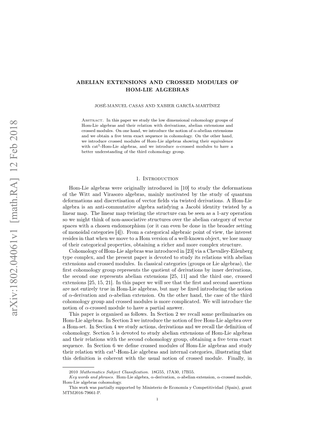 Arxiv:1802.04061V1 [Math.RA] 12 Feb 2018 Iermp H Iermptitn H Tutr a Eseen Be Can Structure the Jacobi Twisting Map a St Linear Satisfying the the Algebra Map