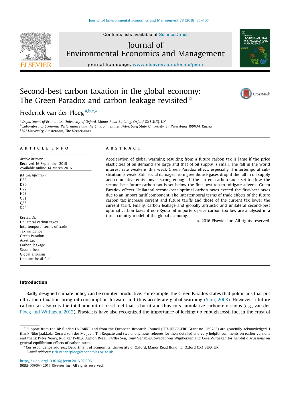 The Green Paradox and Carbon Leakage Revisited$