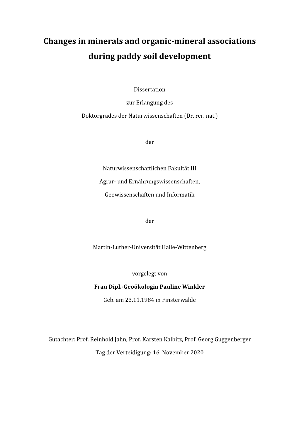 Changes in Minerals and Organic-Mineral Associations During Paddy Soil Development