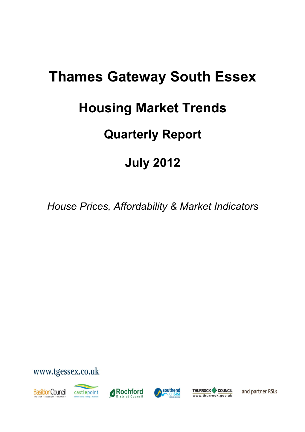 Thames Gateway South Essex Housing Market Trends Q2