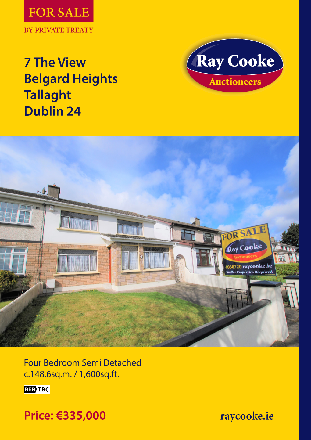 7 the View Belgard Heights Tallaght Dublin 24 for SALE