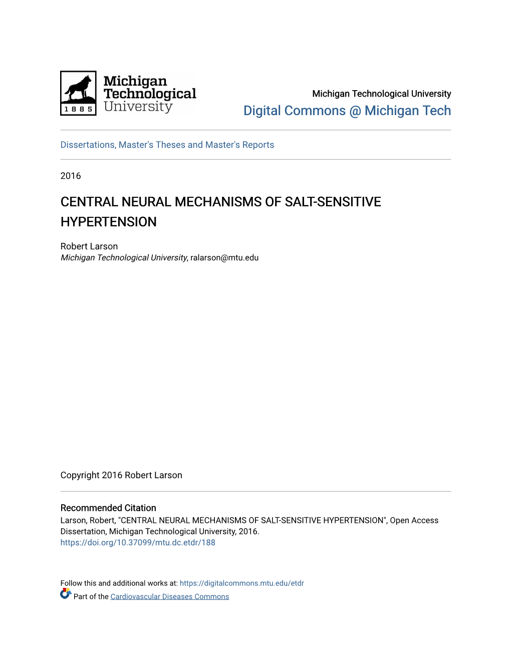 Central Neural Mechanisms of Salt-Sensitive Hypertension