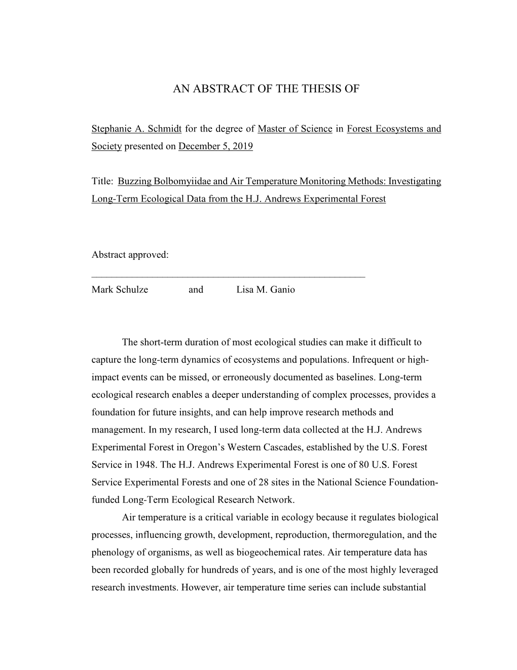 Buzzing Bolbomyiidae and Air Temperature Monitoring Methods: Investigating Long-Term Ecological Data from the H.J