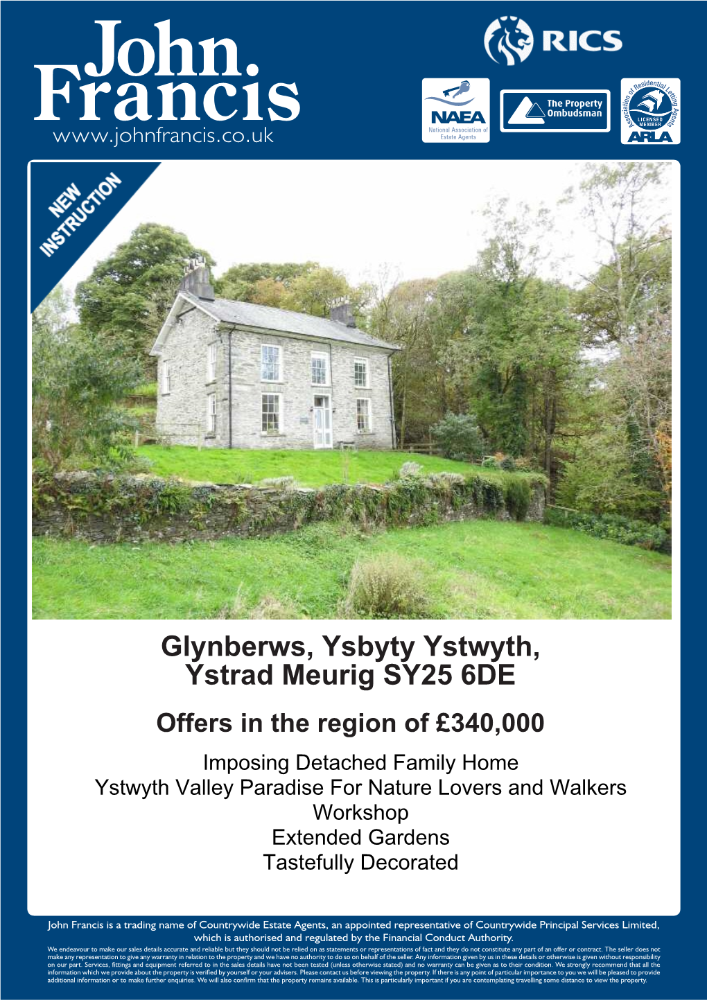 Glynberws, Ysbyty Ystwyth, Ystrad Meurig SY25