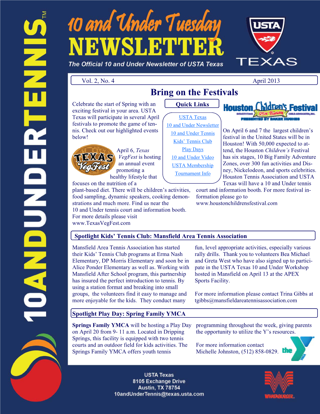 Newsletter 11 (April 2013)