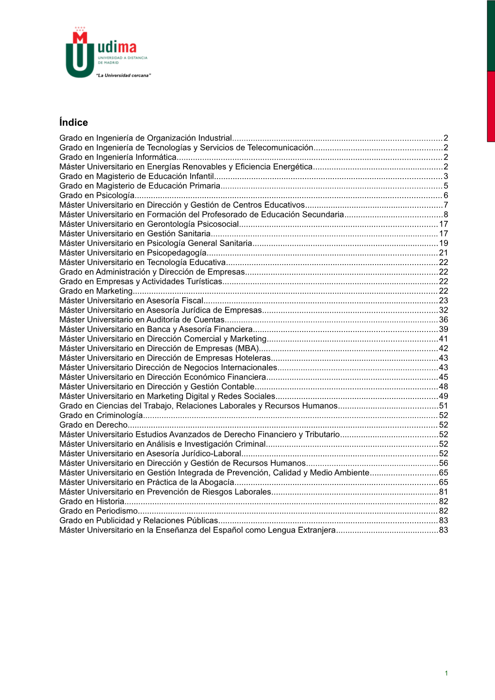 Principales Organizaciones Colaboradoras Para