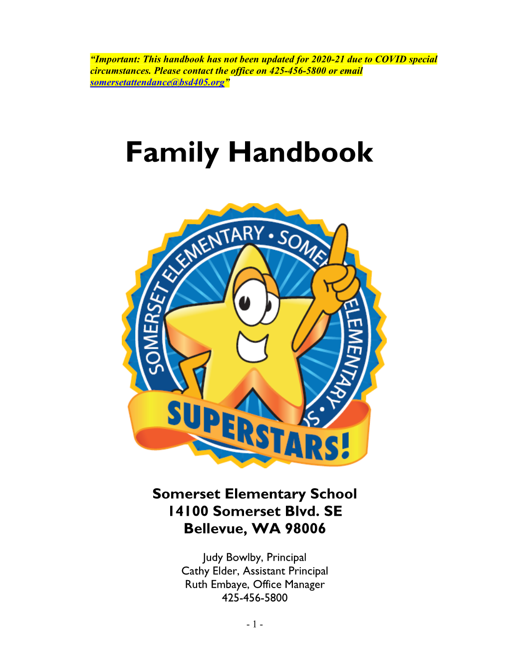 Family Handbook