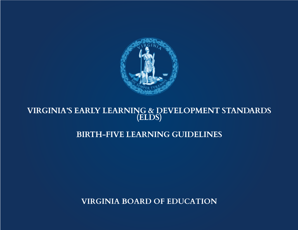 Virginia's Early Learning & Development Standards (ELDS)