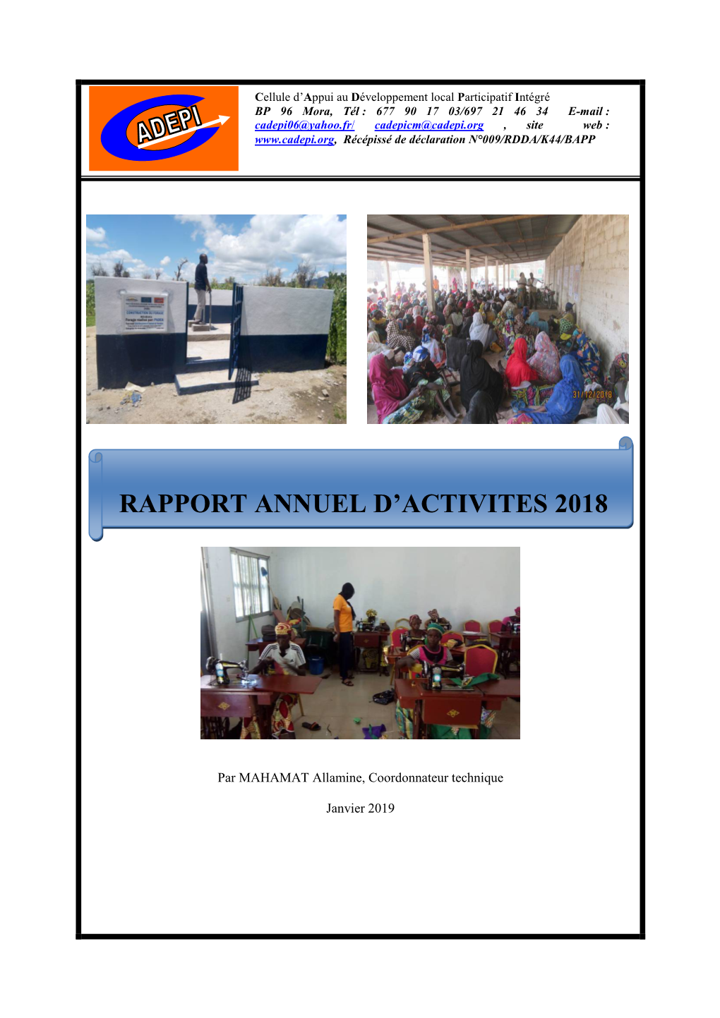 Rapport Annuel D'activites 2018