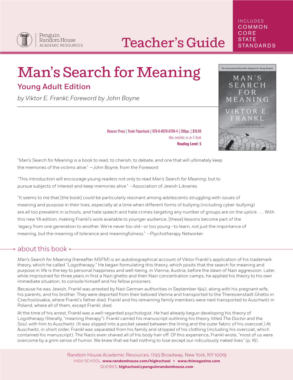 Man's Search for Meaning