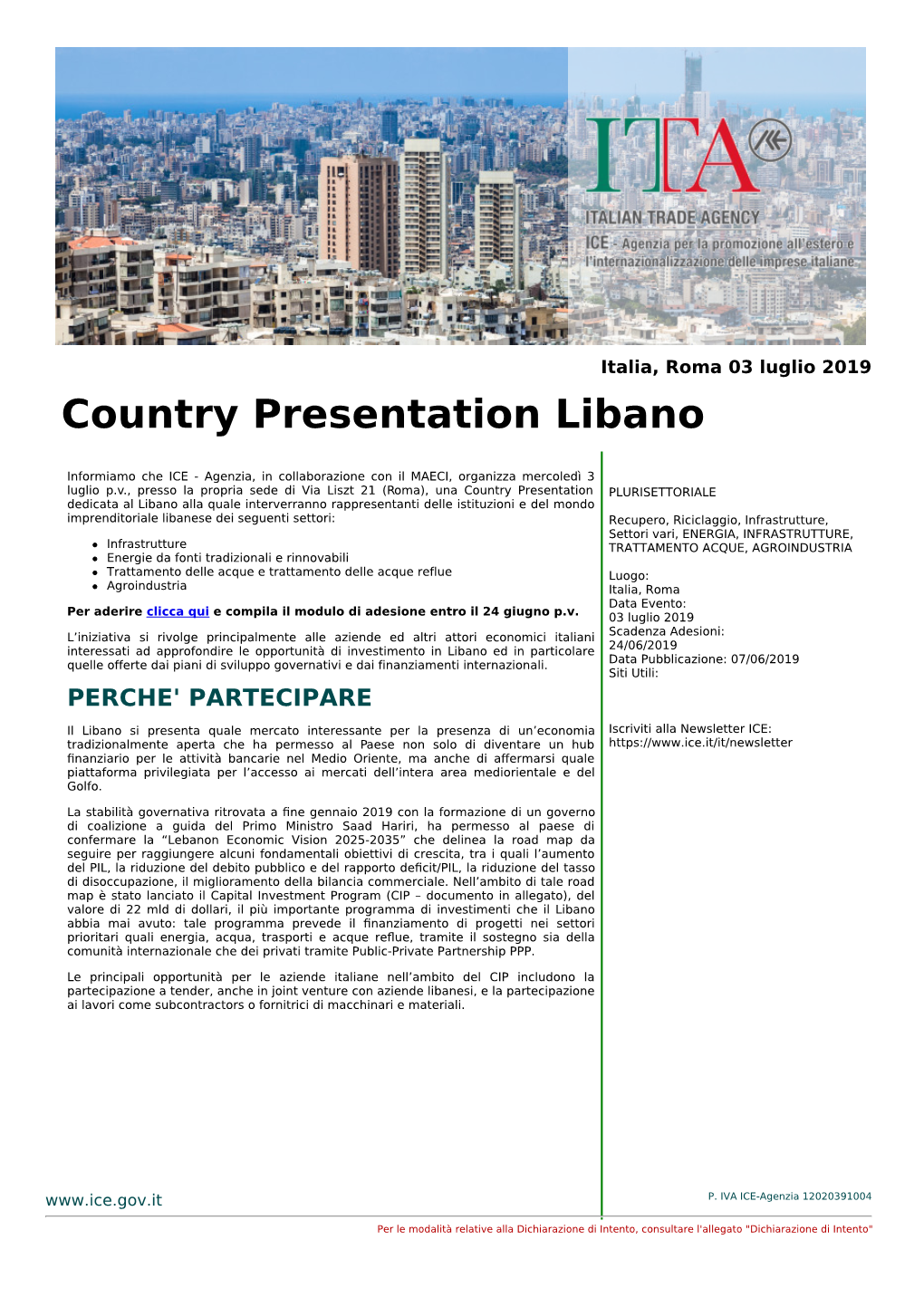 Country Presentation Libano