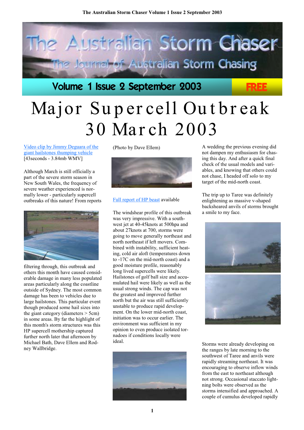 The Australian Storm Chaser September 2003 Final