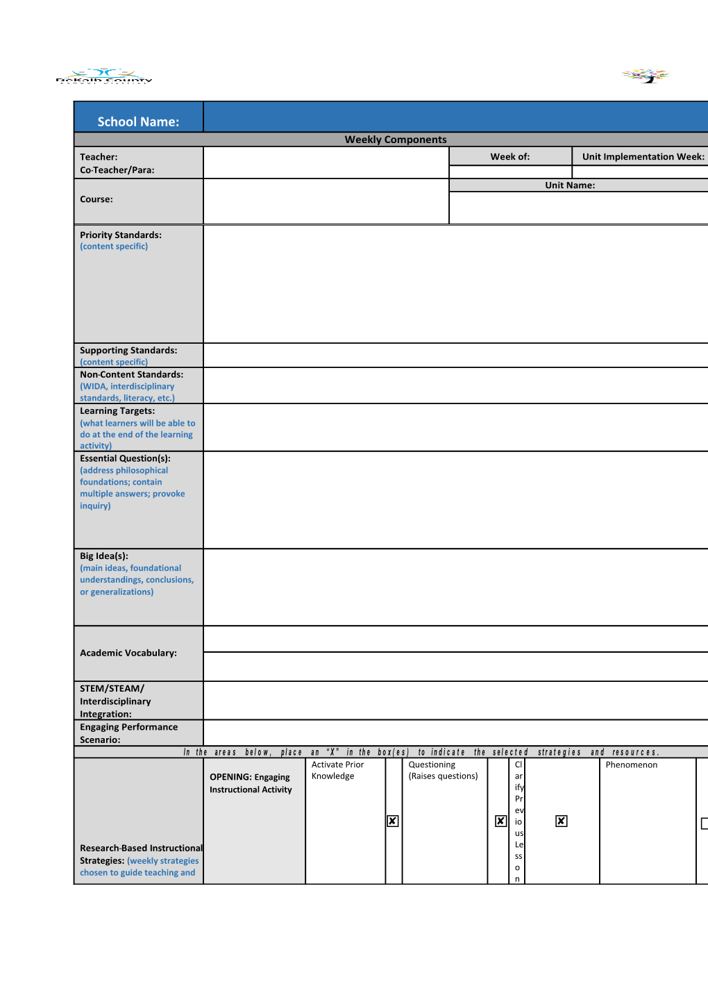 Fillable) DCSD RCD Lesson Plan Template 7.22.17 (2