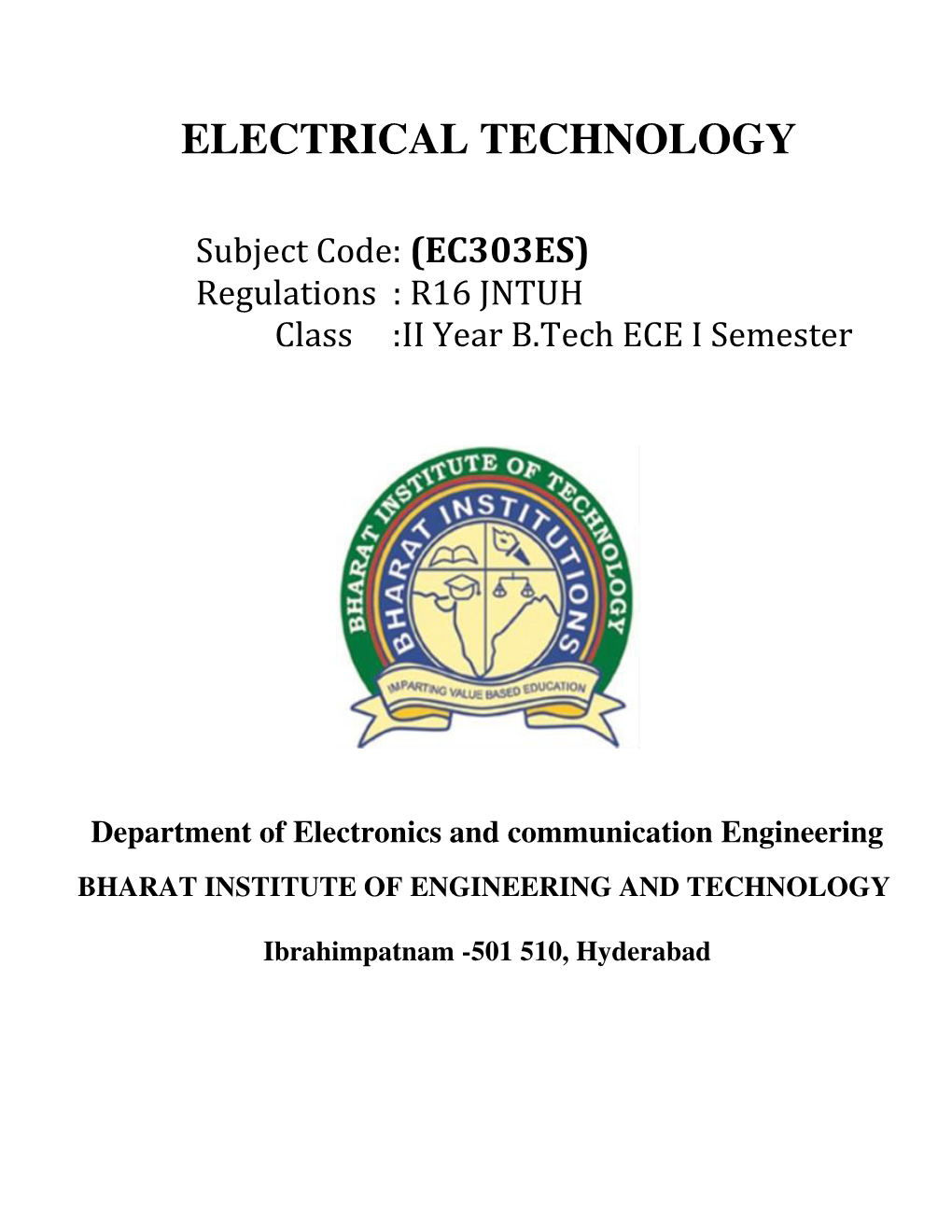 Electrical Technology