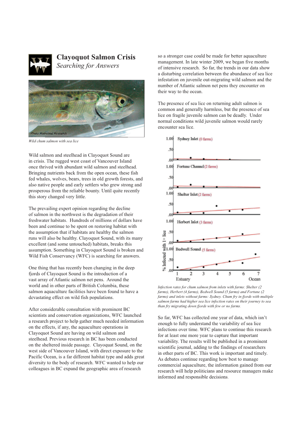 Clayoquot Salmon Crisis So a Stronger Case Could Be Made for Better Aquaculture Management