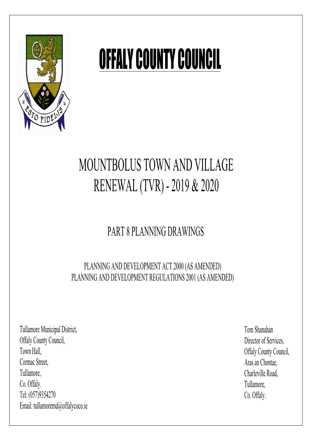 Mountbolus Town and Village Renewal (Tvr) - 2019 & 2020